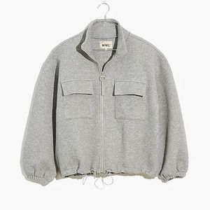 Madewell MWL quilted jacquard zip jacket size small
